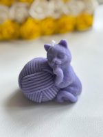 Lumânare din ceară de soia - Pisica Cozy-Ghem